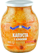 Квашеная капуста с клюквой