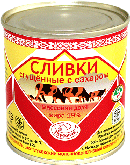Сливки сгущенные с сахаром 