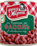 ФАСОЛЬ КРАСНАЯ В СОБСТВЕННОМ СОКУ «ФРАУ МАРТА»