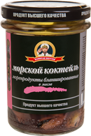 МОРСКОЙ КОКТЕЙЛЬ Морепродукты, бланшированные в масле