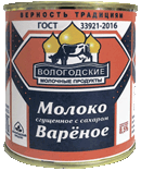 МОЛОКО ЦЕЛЬНОЕ СГУЩЕННОЕ С САХАРОМ ВАРЕНОЕ «ВОЛОГОДСКИЕ МОЛОЧНЫЕ ПРОДУКТЫ»