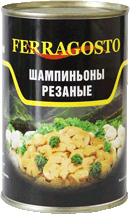 Шампиньоны резаные